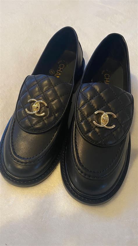 chanel loafers with flap